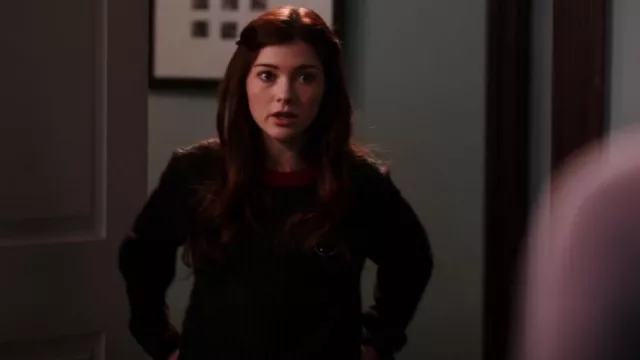 Kenzo Wool Beaded Eye Sweater worn by Abby Littman (Katie Douglas) as seen in Ginny & Georgia (S01E09)