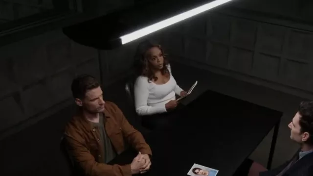 Rag & Bone Asher Squareneck Top worn by Maxine Roby (Paula Newsome) as seen in CSI: Vegas (S02E11)