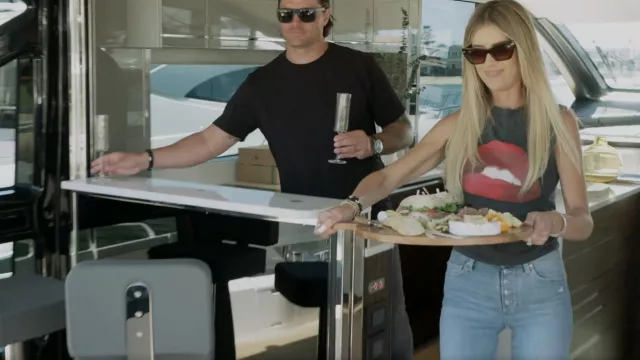 Paige Hoxton Ankle Expossed Button Fly High Rise Skinny Leg worn by Christina El Moussa as seen in Christina on the Coast (S05E01)