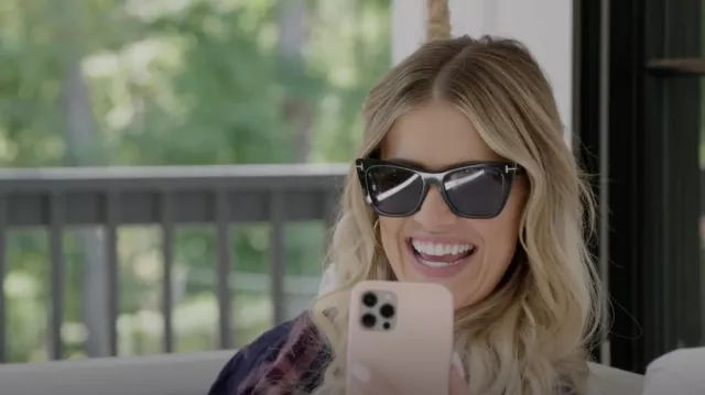 Tom Ford Poppy Plastic Cat Eye Sunglasses worn by Christina El Moussa as  seen in Christina on the Coast (S05E02) | Spotern