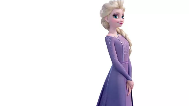 La robe lilas portée par Elsa (Idina Menzel) dans le film d'animation La Reine des neiges II