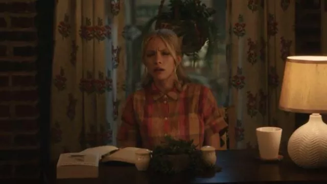 Madewell Daily Neon Madras Plaid Button-Up Shirt worn by Kate Keller (Tavi Gevinson) as seen in Gossip Girl (S02E09)