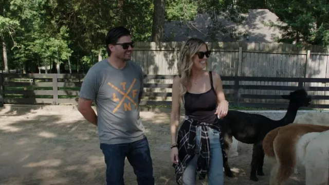 Rails Hunter Button Down worn by  Christina El Moussa as seen in Christina in the Country (S01E02)