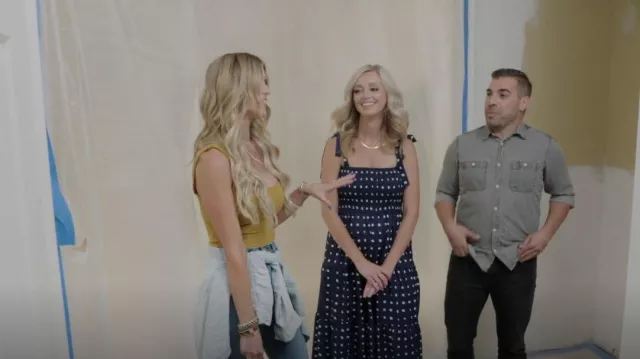 Amazon Summer Casual Dress Strap Tie Dress worn by Christina El Moussa as seen in Christina in the Country (S01E02)