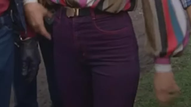 Purple Jeans worn by Amy Amanda Allen (Melinda Culea) in The A-Team: West Coast Turnaround (Season 1 Episode 9)