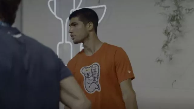 NikeCourt Dri-FIT Men's Tennis T-Shirt worn by Carlos Alcaraz as seen in Break Point (S01E02)