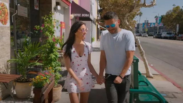 Forever 21 Floral Mini Dress worn by Vanessa Villela as seen in Selling Sunset (S05E01)