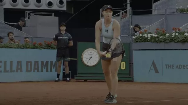 Adidas Paris Ten­nis Match Skirt worn by Jessica Pagula as seen in Break Point (S01E04)