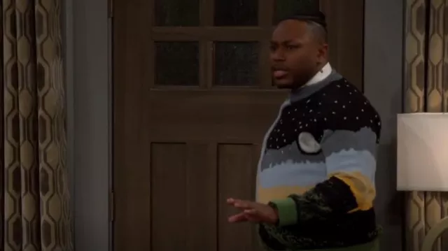 Tombongo Day N Night Knit worn by Marty Butler (Marcel Spears) as seen in The Neighborhood (S05E11)
