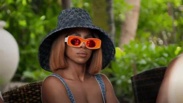 Loewe Two-tone Sunglasses worn by Candiace Dillard Bassett as seen in The Real Housewives of Potomac (S07E15)