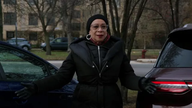 Soia & Kyo Sama­ra Hood­ed Down Coat worn by Sharon Goodwin (S. Epatha Merkerson) as seen in Chicago Med (S08E12)