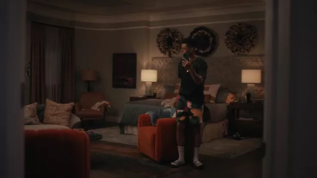 Nike Victori One Printed Slides worn by Will Smith (Jabari Banks) as seen in Bel-Air (S01E04)