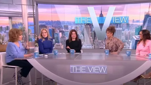 Gucci GG knit ankle boots worn by Joy Behar as seen in The View on  January 20, 2023