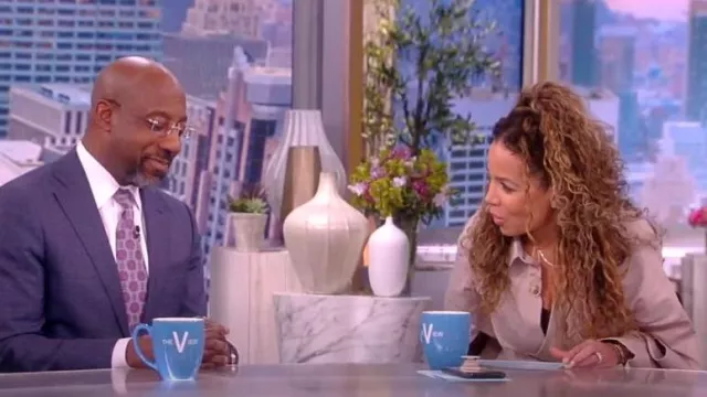 Maticevski Indicate Cotton-Blend Midi Dress worn by Sunny Hostin as seen in The View on January 23, 2023