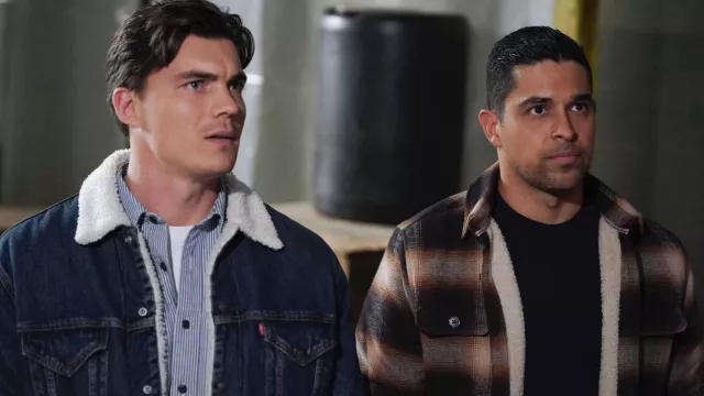 Levi's Sherpa Trucker Jacket worn by NCIS Special Agent Dale Sawyer (Zane Holtz) as seen in NCIS (S20E12)