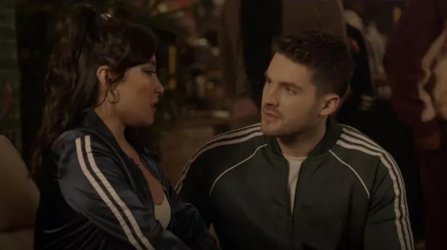 Adidas Superstar Slim-Fit Zip-Front Track Jacket worn by Asher Adams (Cody Christian) as seen in All American (S05E08)
