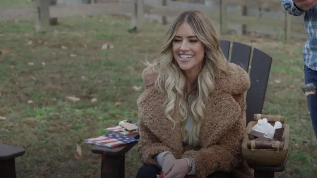 Abercrombie Teddy Mid Coat worn by Christina El Moussa as seen in Christina in the Country (S01E03)