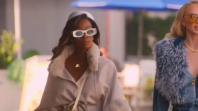 Loewe Ibiza Acetate Sunglasses worn by Chelsea Lazkani as seen in Selling Sunset (S05E10)