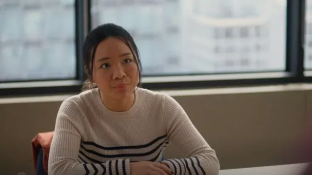 Rag & Bone Kate Long Sleeve Top worn by Suzi Mirsky (Jennifer Tong) as seen in So Help Me Todd (S01E10)