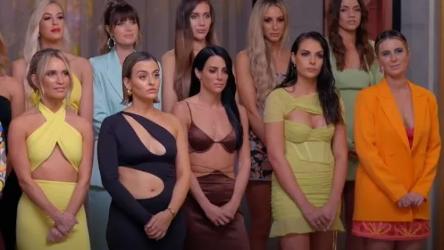 Superstar Corset Dress worn by Caitlin Perry as seen in The Bachelor Australia (S10E02)