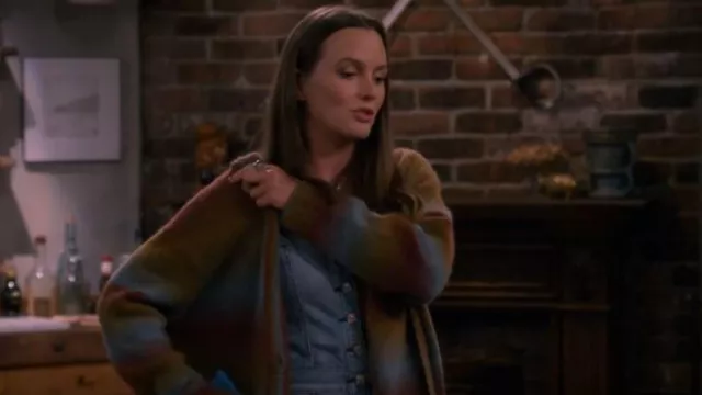 Re/Done '90s Oversize Cardigan porté par Meredith (Leighton Meester) comme on le voit dans How I Met Your Father (S01E08)