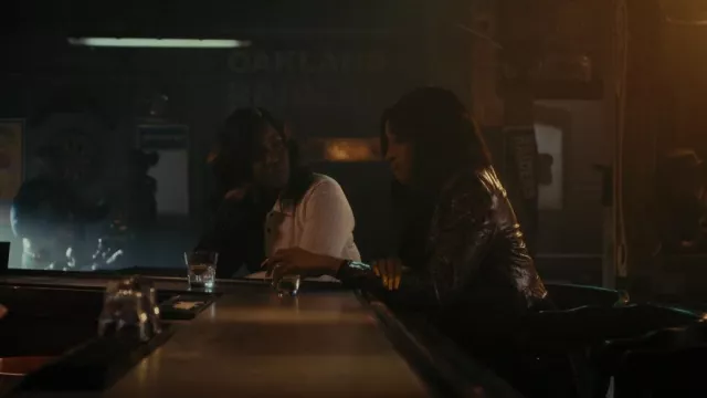 H:ours Derya Jacket worn by Eva (Gabrielle Union) as seen in Truth Be Told (S03E02)