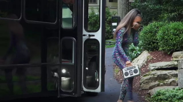 Aldo Boom Box Purse worn by Ashley Darby as seen in The Real Housewives of Potomac (S07E16)