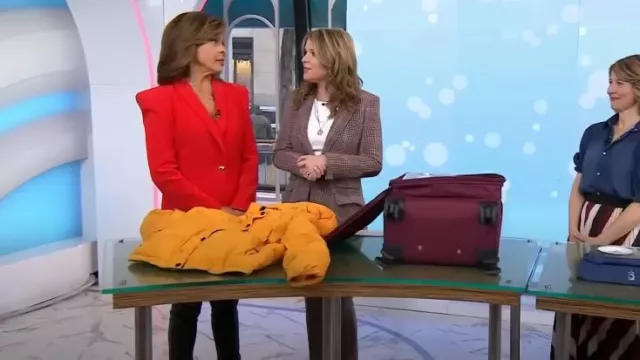 Clara Sunwoo Liquid Leather Legging worn by Hoda Kotb as seen in Today with Hoda & Jenna on February 1, 2023