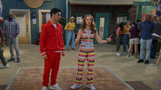 Free People Melody Kick Flares worn by Victoria Vance (Jordan Clark) as seen in BUNK'D (S06E14)
