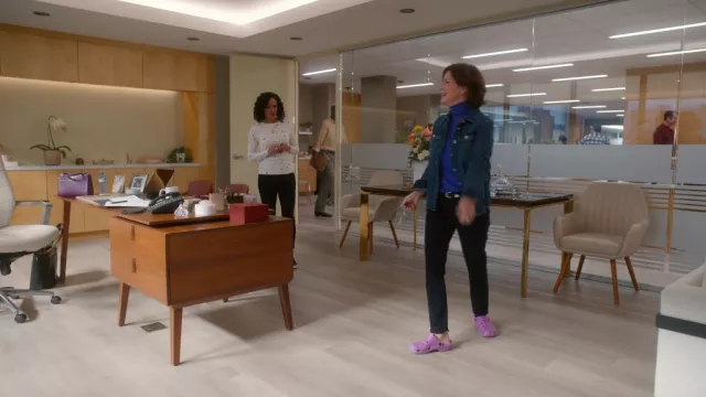 Crocs Clogs in pink worn by Margaret (Marcia Gay Harden) as seen in So Help Me Todd TV show outfits (Season 1 Episode 12)