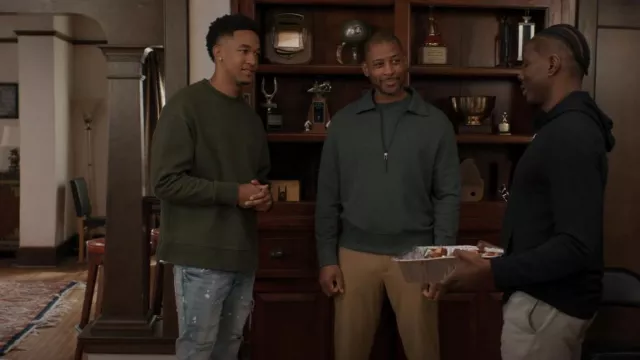 Y-3 French Terry Sweatshirt worn by Damon Sims (Peyton Alex Smith) as seen in All American: Homecoming (S02E10)
