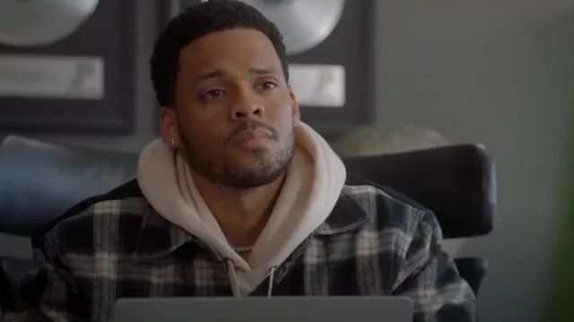 Hudson Padded Check Jacket worn by Clay (Deric Augustine) as seen in All American (S05E10)