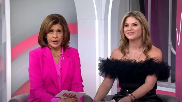 A.L.C. Kinsley Stretch Silk Blouse worn by Hoda Kotb as seen in Today  with Hoda & Jenna on February 8, 2023