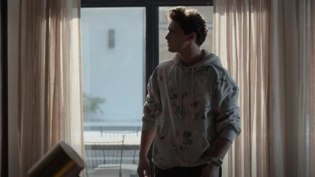 BDG Wilted Floral Hoodie worn by Ethan Chao (Jordan Rodrigues) as seen in National Treasure: Edge of History (S01E08)