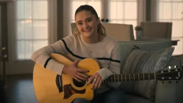 Line Iona Stripe Cash­mere Sweater worn by Sophie Dixon (Lizzy Greene) as seen in A Million Little Things (S04E07)