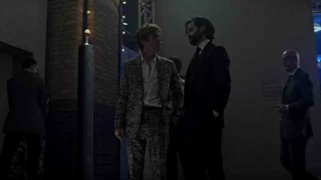Acne Studios Acne Studios Croc Jacquard Trousers worn by Adam (Lukas Gage) as seen in You (S04E02)