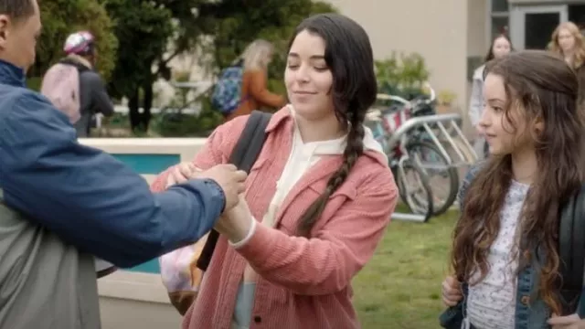 Forever 21 Corduroy Button-Front Shacket worn by Vali (Nicole Muñoz) as seen in A Million Little Things (S04E17)