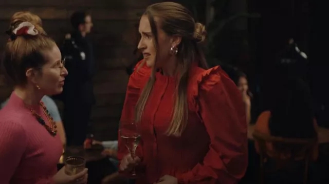 Only Frill Detail Top worn by Ashley (Rosa Robson) as seen in Buffering (S02E02)