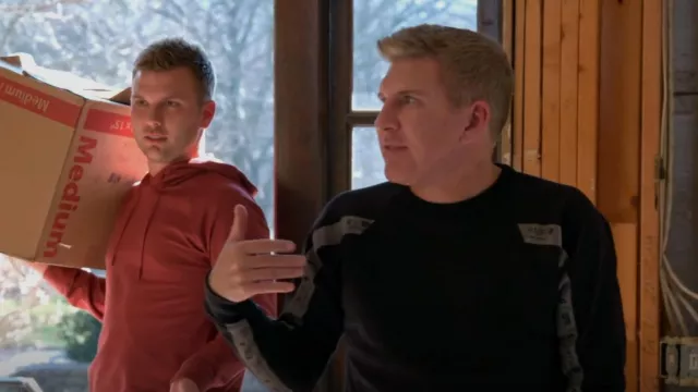 G-Star Raw Raglan Taping Sweatshirt worn by Todd Chrisley as seen in Chrisley Knows Best (S10E01)