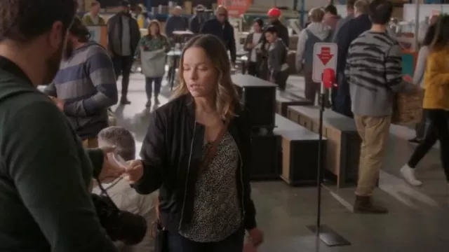 Alpha Industries MA-1 Reversible Bomber Jacket worn by Maggie Bloom (Allison Miller) as seen in A Million Little Things (S04E20)