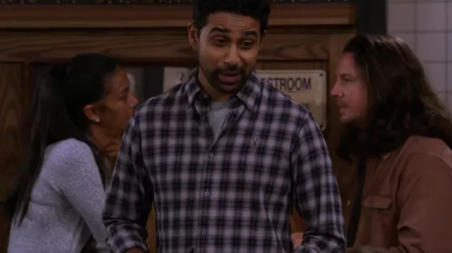 All Saints Linto Shirt of Sid (Suraj Sharma) as seen in How I Met Your Father (S02E04)