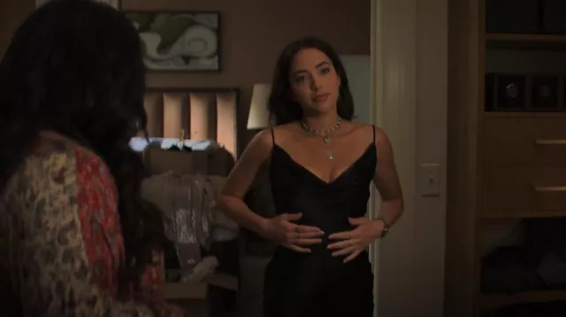 Lovers + Friends Lilith Gown worn by Elena Santos (Mariel Molino) as seen in The Watchful Eye (S01E04)