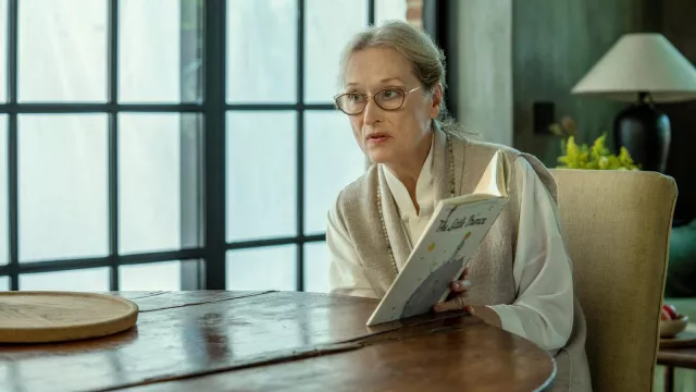 The Little Prince book held by Meryl Streep as seen in Extrapolations TV series (Season 1)