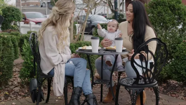 Valentino Camp­site Calf­skin Com­bat Boot 50 Mm worn by Christina El Moussa as seen in Christina in the Country (S01E05)