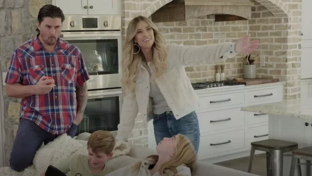 AG The Farrah High Waist Ankle Skinny Jeans worn by Christina El Moussa as seen in Christina in the Country (S01E05)