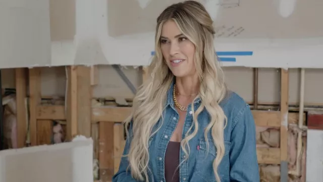 Levi's Essential Western Top worn by Christina El Moussa as seen in ...