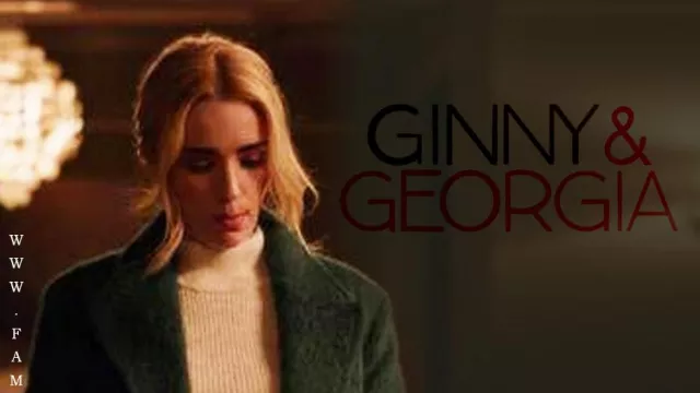 Green Wool Coat worn by Georgia Miller (Brianne Howey) in Ginny & Georgia TV series (Season 1 Episode 8)