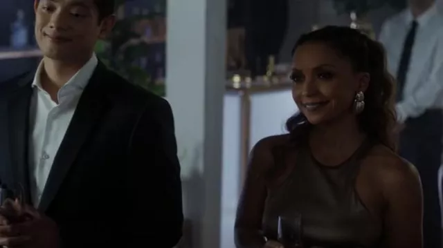 Babaton Pressure Dress worn by Cecile Horton (Danielle Nicolet) as seen in The Flash (S08E03)