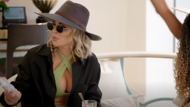 Bond Eye Car­men Crop Biki­ni Top worn by Nicole Martin as seen in The Real Housewives of Miami (S05E14)