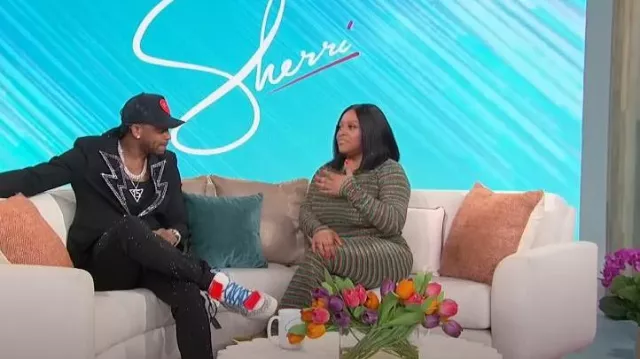 Philipp Plein Crystal-embellished Single-breasted Blazer worn by Jimmie Allen as seen in Sherri on February 20, 2023